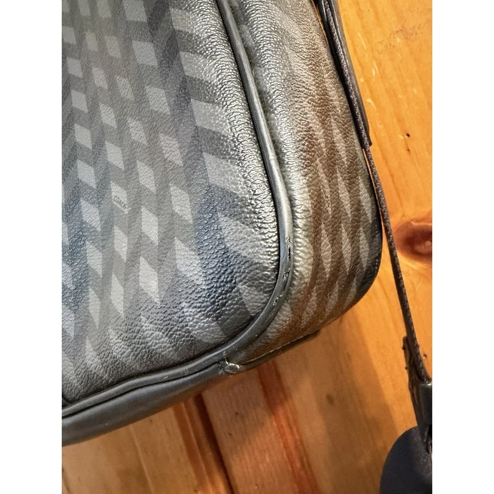 Coach Men's Perry Slim Briefcase Herringbone Print Computer Travel Bag F24722